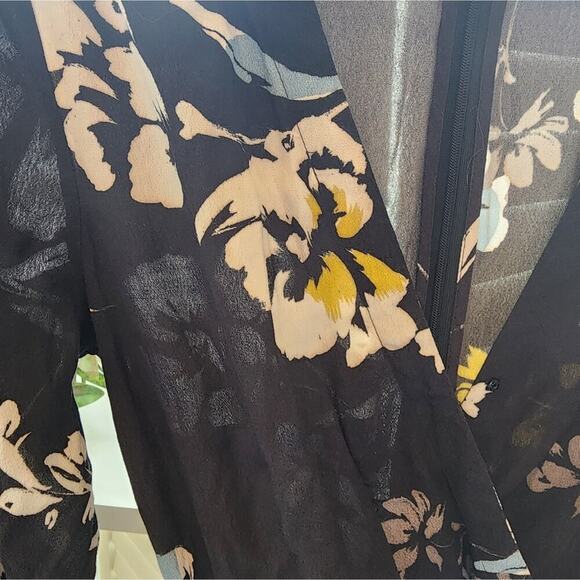 YUMI KIM BLACK FLORAL ROMPER NEW SIZE MED - Picture 6 of 9
